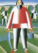Kasimir Malevich In the grass field Sweden oil painting artist